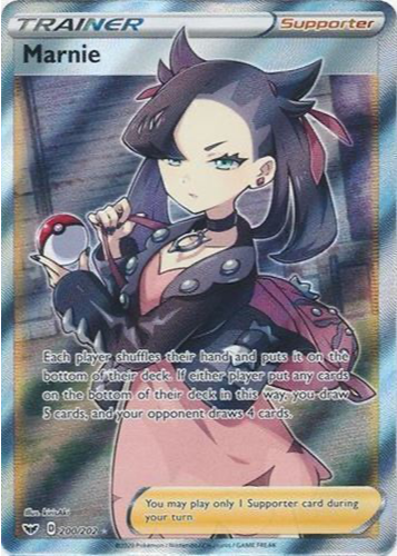 【psa10】2020 Pokémon SWSH FA/Marnie hr 2020 Pokemon Sword & Shield Full Art Marnie #200/202 PSA 10