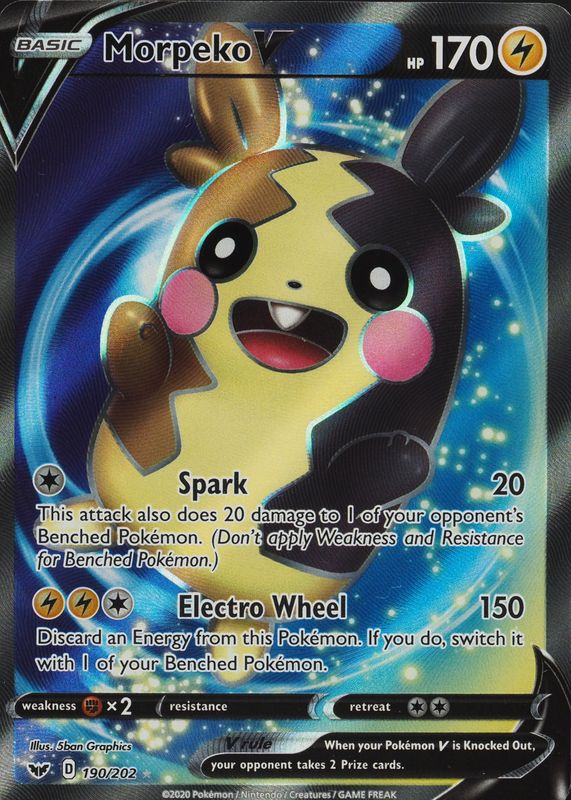 morpeko v pokemon card value Pokmon 037/072 Shining Fates Ultra Rare Colorless Electro Wheel (150) Discard an Energy from this Pokmon Morpeko V-Union #SWSH287 Prices |