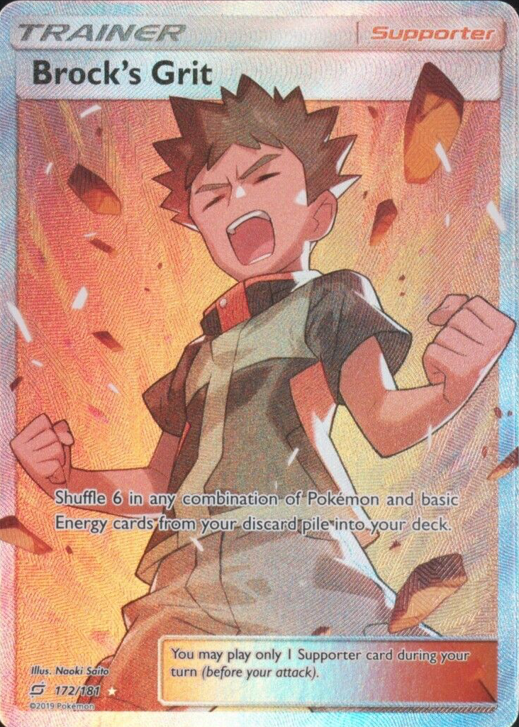 Brock's Grit 2019 Sun & Moon: Team Up #172/181 Holo (Full