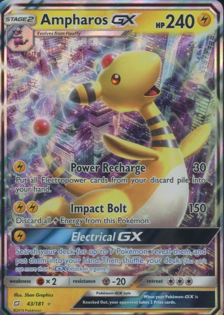 Ampharos GX 2019 Sun & Moon: Team Up #043/181 Holo Price Guide - Sports Card  Investor