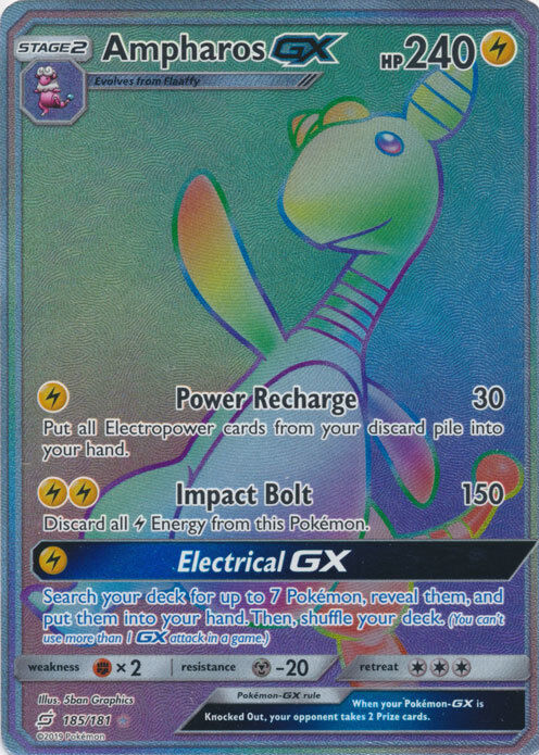 Ampharos GX 2019 Sun & Moon: Team Up #185/181 Holo (Secret)
