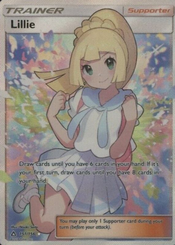 Lillie 2018 Sun & Moon: Ultra Prism #151/156 Holo (Full Art) PSA 10