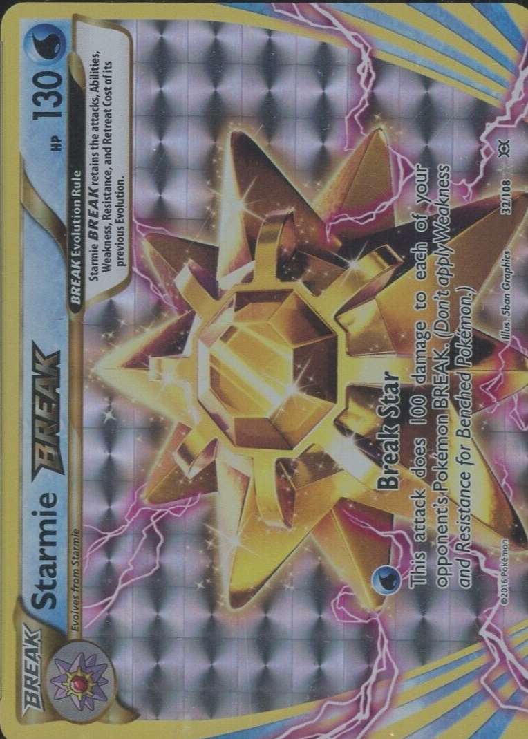 Starmie BREAK 2016 XY: Evolutions #032/108 Holo Price Guide