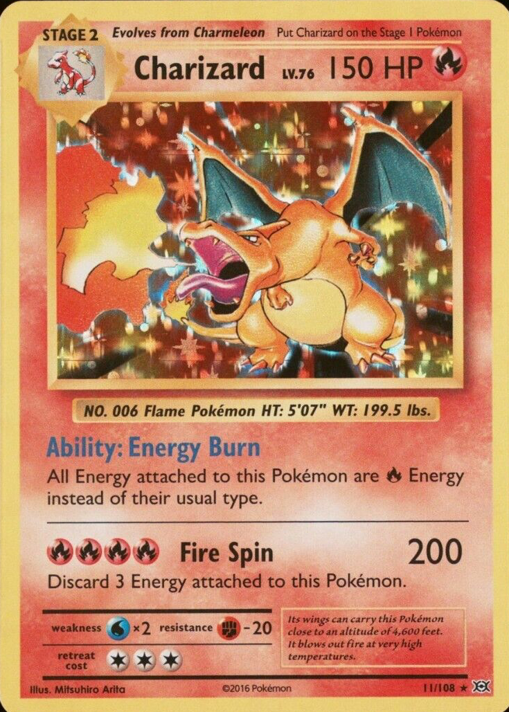 Charizard 2016 XY: Evolutions #011/108 Holo Price Guide
