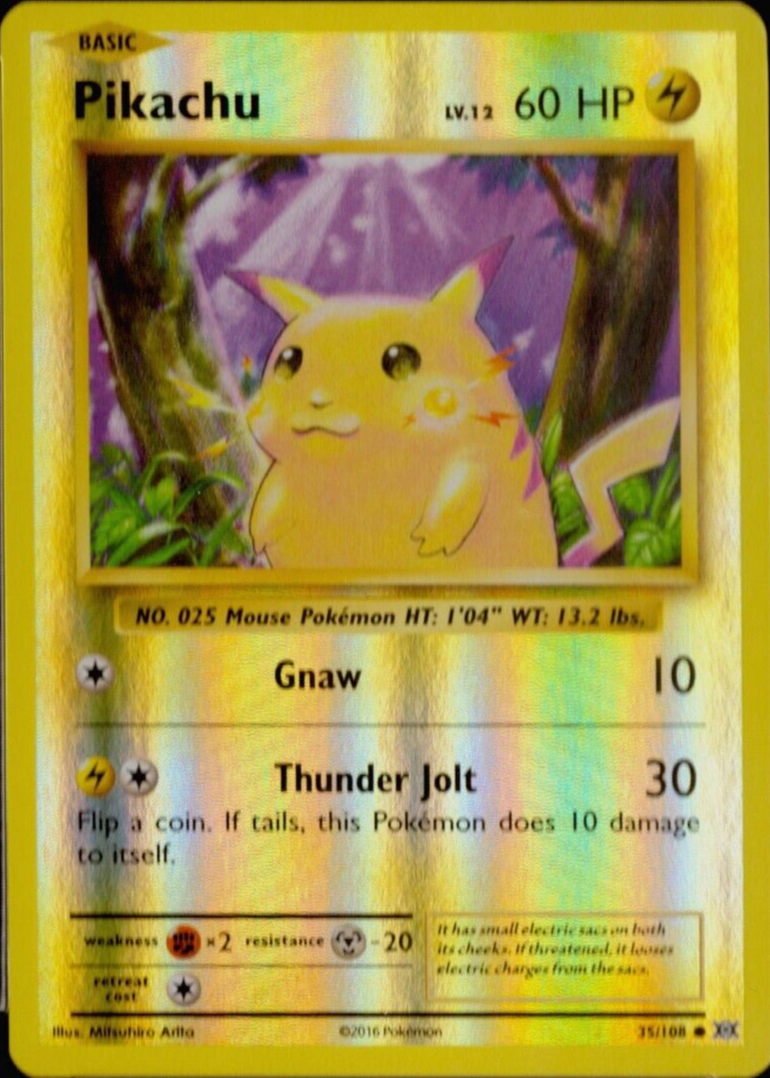 Pikachu 2016 XY: Evolutions #35 Reverse Holo Price Guide - Sports Card  Investor