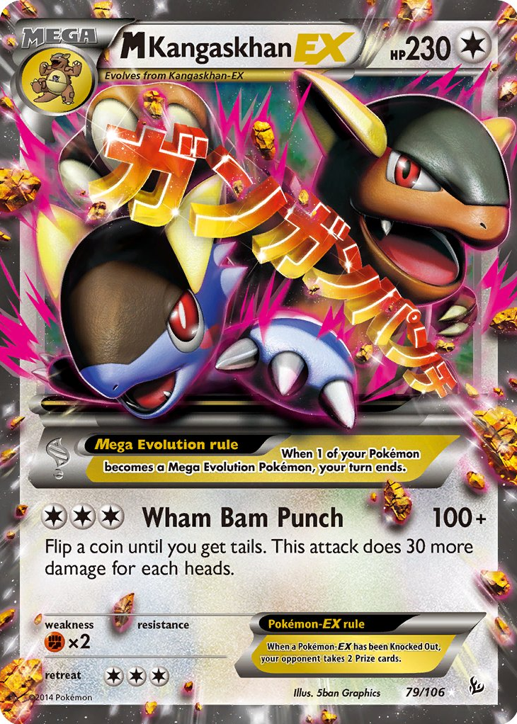 M Kangaskhan EX 2014 XY: Flashfire #079/106 Holo Price Guide