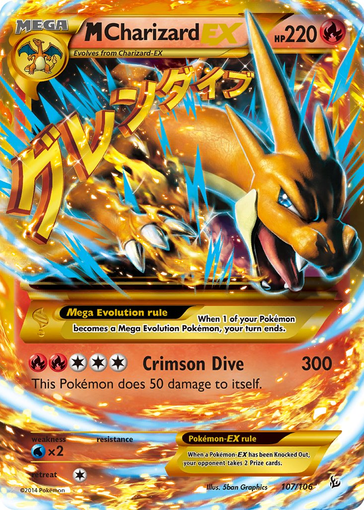Mega Charizard ex 2014 XY: Flashfire #107/106 Holo (Secret) Price