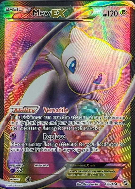 Mew EX 2012 Black & White Dragons Exalted 120/124 Holo (Full Art