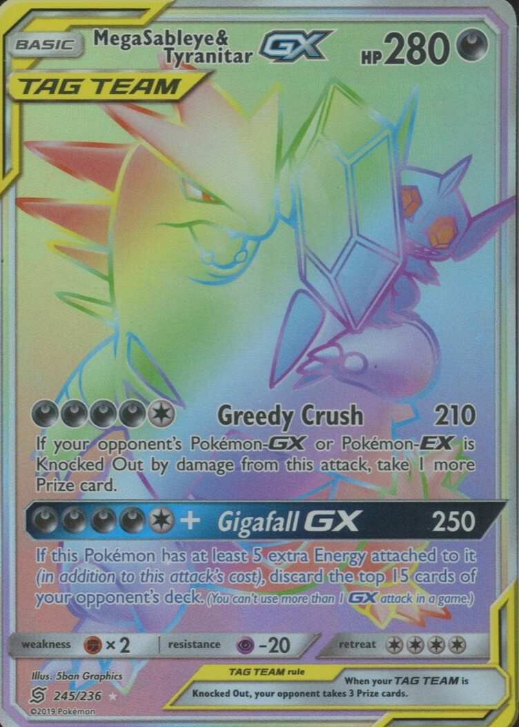pokemon cards vstar rainbow rare Pokemon Umbreon & Darkrai GX Unified Minds 125/236 English Graded Card —  Japan2UK main image 0