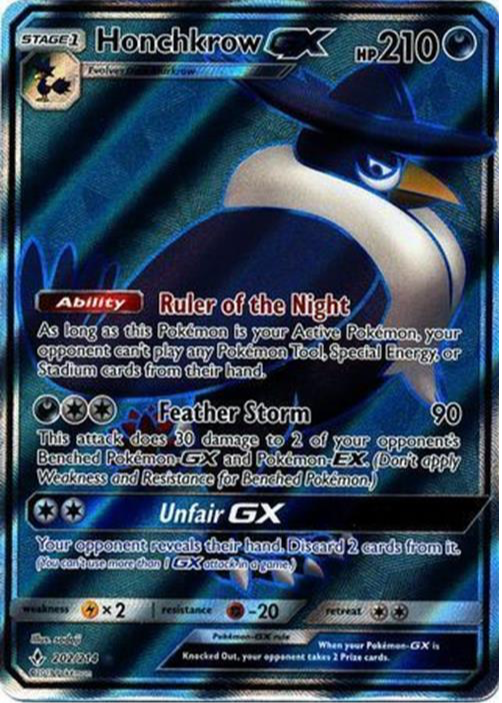 Honchkrow GX 2019 Sun & Moon: Unbroken Bonds #202/214 Holo (Full Art) Price  Guide - Sports Card Investor