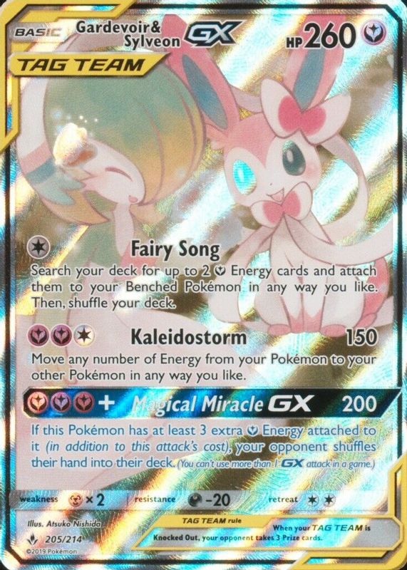 2019 Sun & Moon: Unbroken Bonds #205/214 Holo (Alternate Full Art)