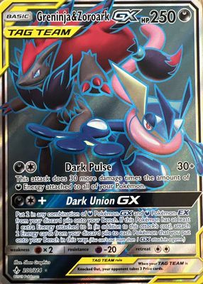 Greninja & Zoroark GX 2019 Sun & Moon: Unbroken Bonds #200