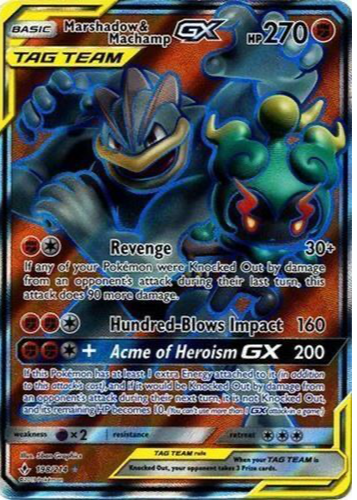 Marshadow & Machamp GX 2019 Sun & Moon: Unbroken Bonds #198/214