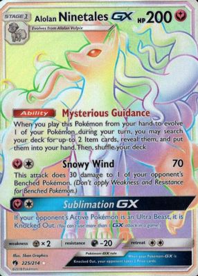 2018 Sun & Moon: Lost Thunder #225/214 Holo (Secret)