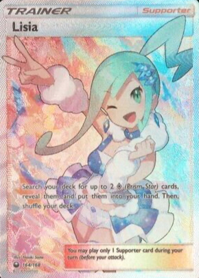 Lisia 2018 Sun & Moon: Celestial Storm #164/168 Holo (Full Art