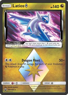 2018 Sun & Moon: Celestial Storm #108/168 Holo