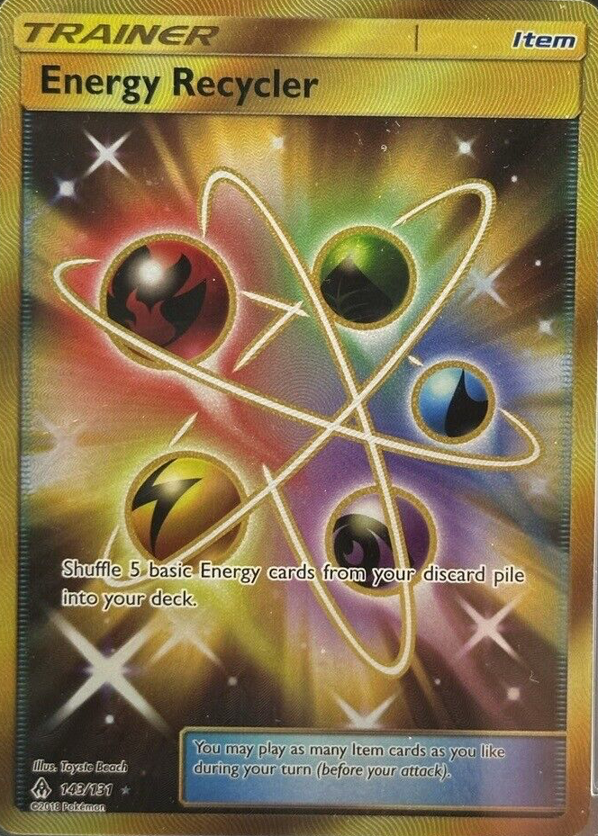 Energy Recycler 2018 Sun & Moon: Forbidden Light #143/131 Holo (Secret)  Price Guide - Sports Card Investor