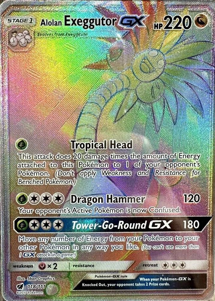ダークライ Holo 110 HP Alolan Exeggutor GX 2017 Sun & Moon: Crimson Invasion #118
