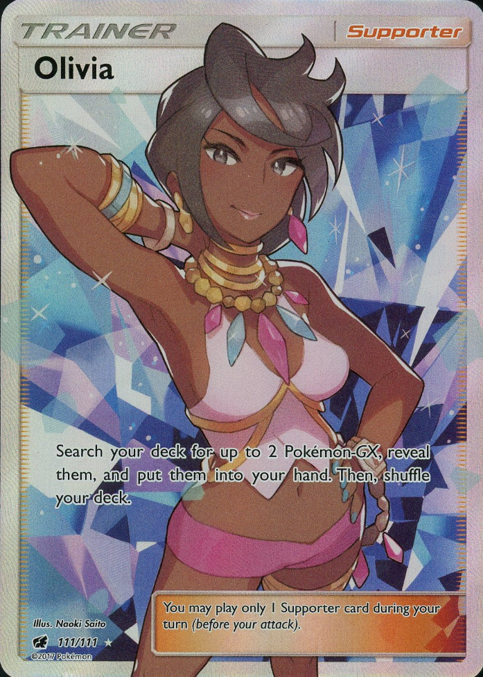 Olivia 2017 Sun & Moon: Crimson Invasion #111/111 Holo (Full Art
