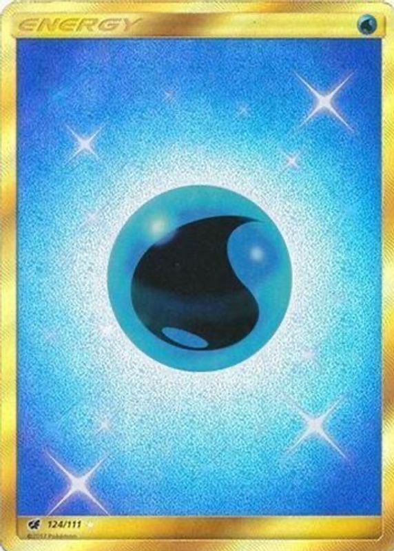 Water Energy 2017 Sun & Moon: Crimson Invasion #124/111 Holo (Secret) SGC 10