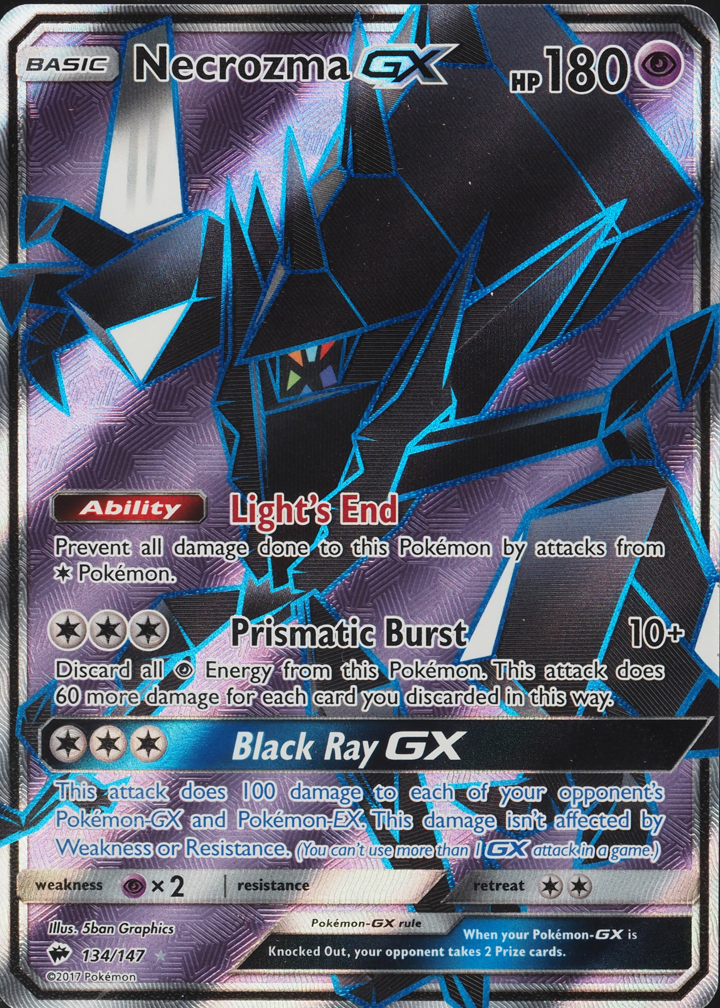 necrozma gx pokemon card value Ultra - Forbidden Light - 140/131 / Secret Rare - Perfect Gift for Poke Fans - NOT Real Just for Show - Proxy NOT Replica Attack 1 Pokemon Sun and Moon Promo