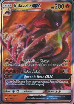 2017 Sun & Moon: Burning Shadows #025/147 Holo