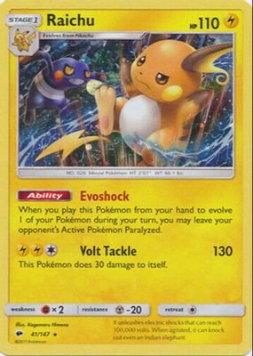 2017 Sun & Moon: Burning Shadows #041/147 Holo