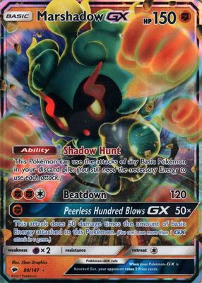 2017 Sun & Moon: Burning Shadows #080/147 Holo