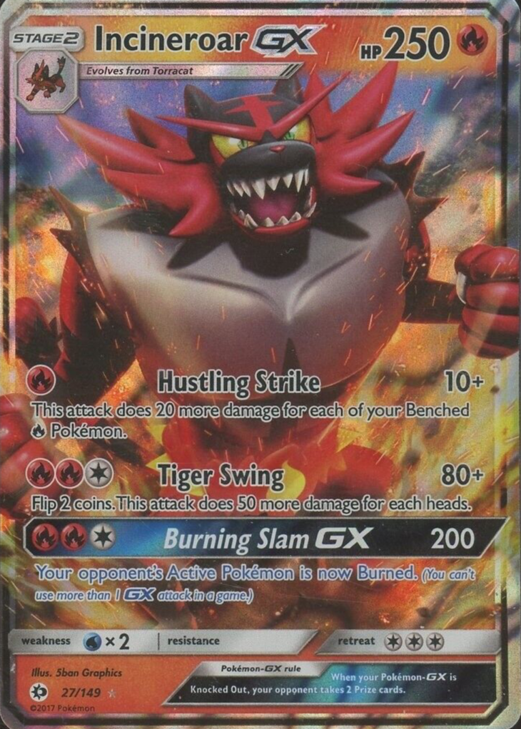 pokemon incineroar gx card #61 Prices | Japanese Dark Order Ability  Scar Charge Incineroar GX (SM38) [Sun &
