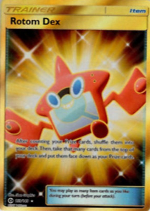 Rotom Dex 2017 Sun & Moon #159/149 Holo (Secret) RAW TCG (NEAR MINT)