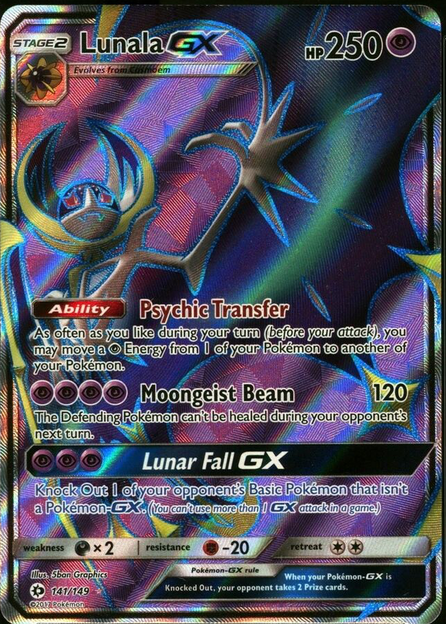 Pokemon Lunala GX SM103a Full purchases Art Secret Rare Hidden Fates PSA 10 Gem Mint