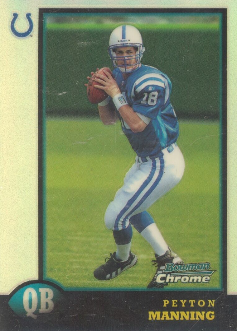 セール PEYTON MANNING BOWMAN CHROME RC マニング Peyton Manning 1998 Bowman #BCP1 Chrome Preview Price Guide