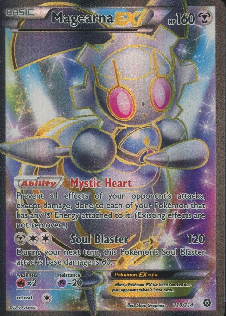 Magearna ex 2016 XY: Steam Siege #110/114 Holo (Full Art) Price Guide -  Sports Card Investor