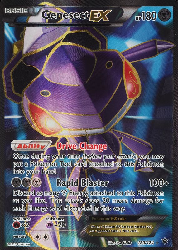 Genesect EX 2016 XY: Fates Collide #120/124 Holo (Full Art) BGS 9