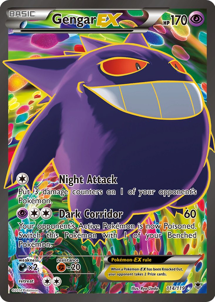 【PSA10】Gengar ex 2014 Pokemon XY Gengar EX Phantom Forces #34/119 GEM MINT