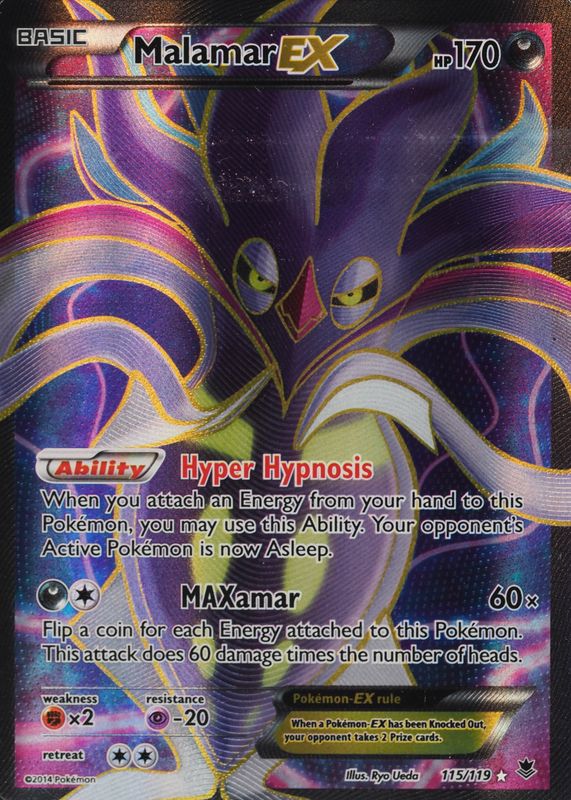 malamar pokemon card price - (76/146) Pokmon Hit Points100 HP Form Malamar 119 - Holofoil SM