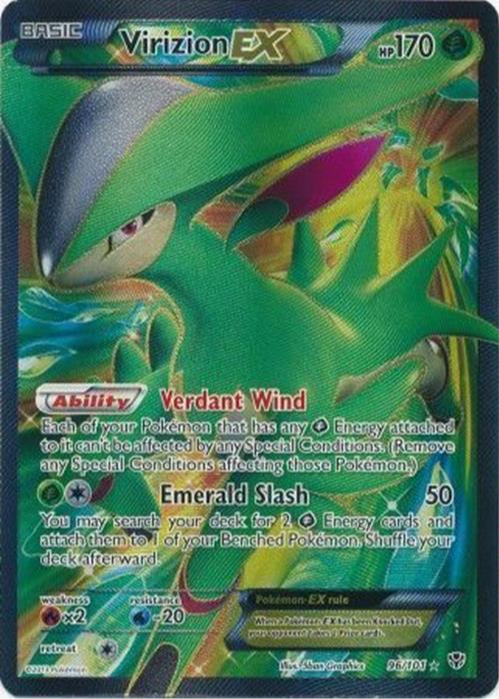 Virizion ex 2013 Black & White: Plasma Blast #096/101 Holo (Full Art) Price  Guide - Sports Card Investor