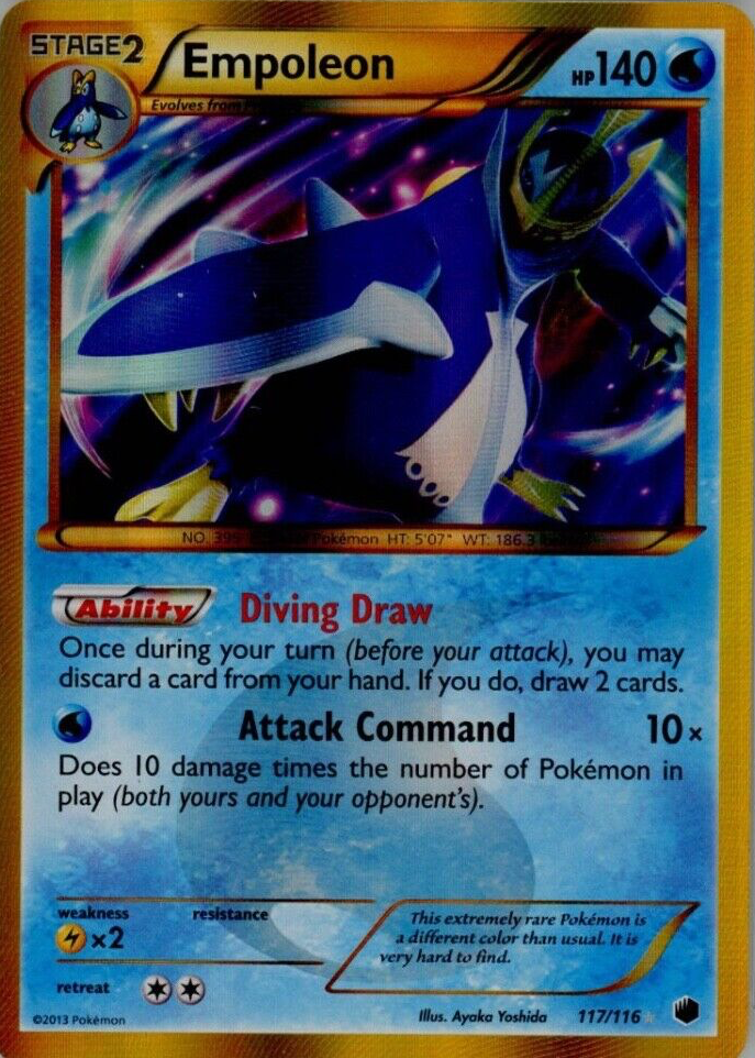 Empoleon 2013 Black & White: Plasma Freeze #117/116 Holo