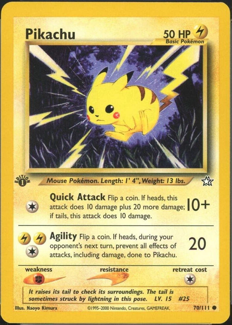 Pikachu 2000 Neo Genesis #70/111 1st Edition Price Guide - Sports