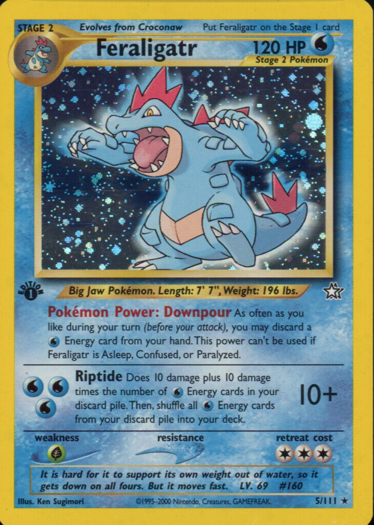 Feraligatr 2000 Neo Genesis #5/111 1st Edition Holo Price Guide