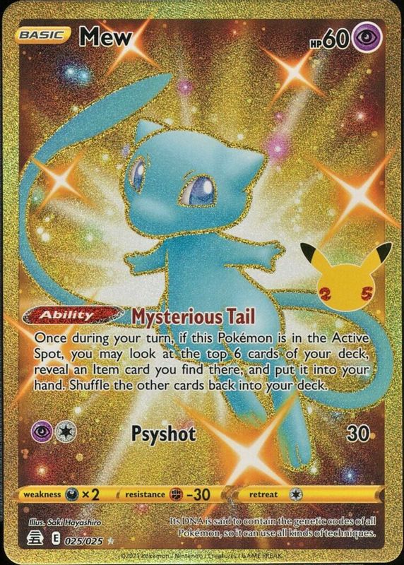 Mew 2021 Celebrations #025/025 Holo (Secret) SGC 9.5