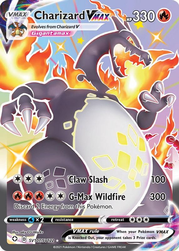 Charizard VMAX 2021 Shining Fates #SV107 Shiny Rare (Full Art)