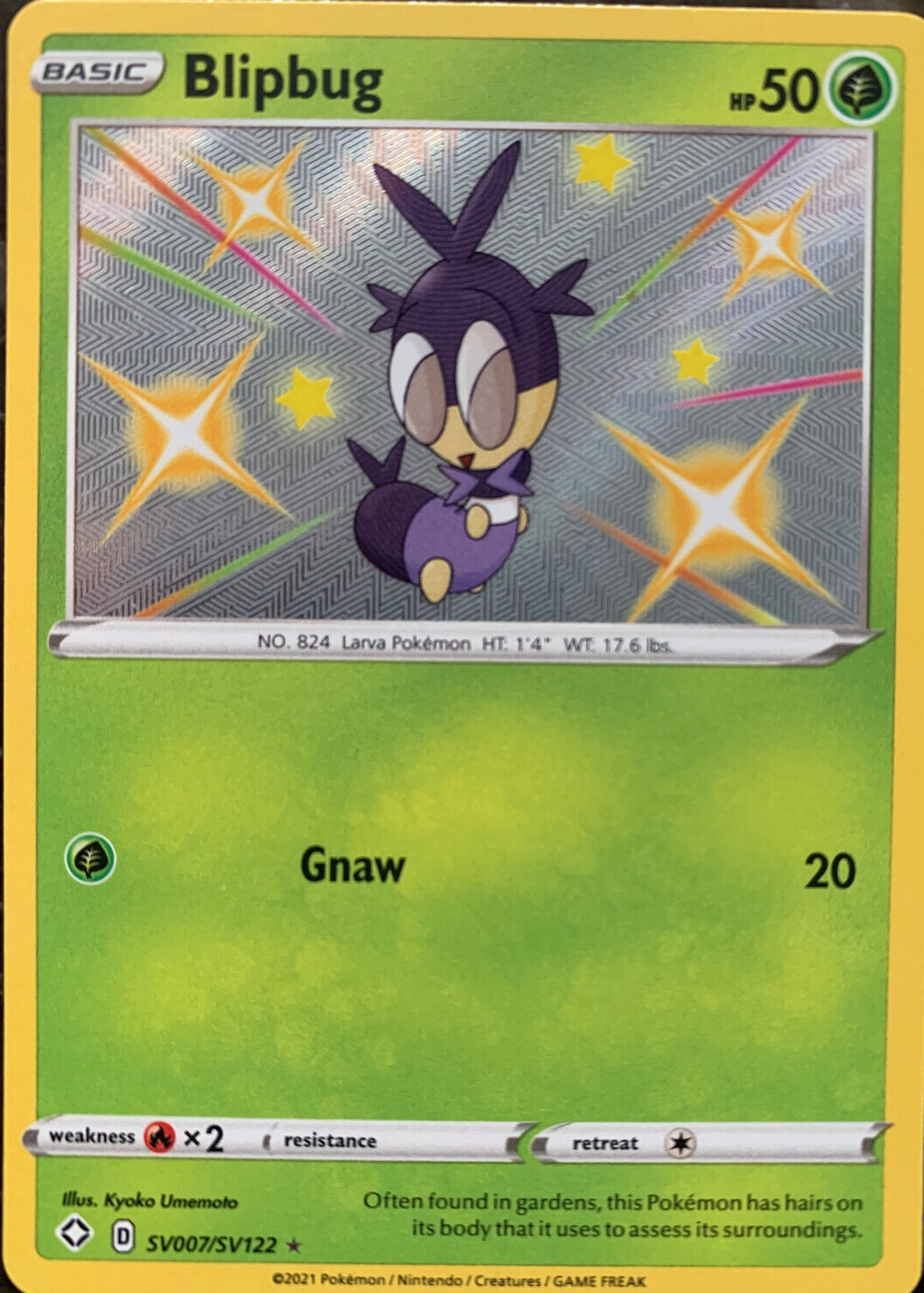 blipbug pokemon card value Sword & Shield (Base) 016/202 Evolves from null Type Blipbug 2021 Sword & Shield: