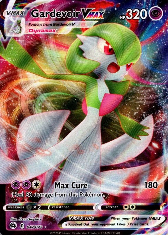 Gardevoir VMAX 2020 Champion's Path #17/73 Holo SGC 9.5