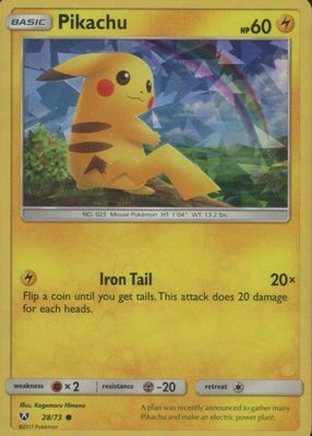 2017 Sun & Moon: Shining Legends #28/73 Holo (Cracked Ice)