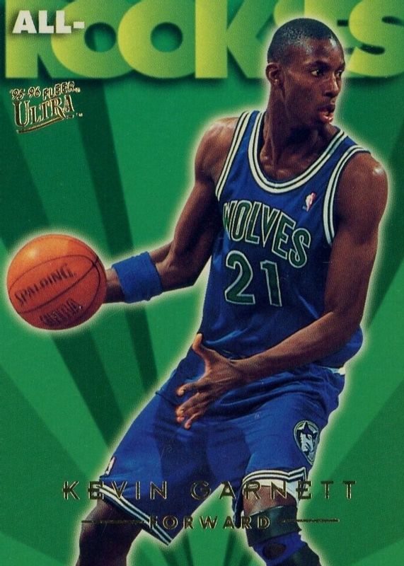 Kevin Garnett 1995 Fleer Ultra #3 All-Rookies SGC 10