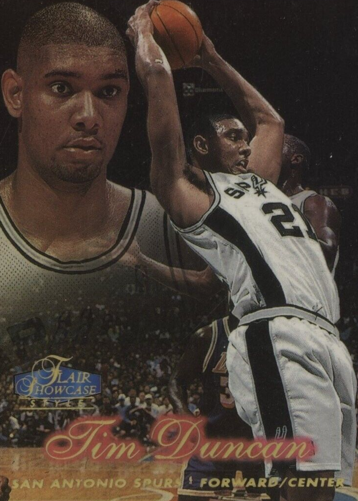 Tim Duncan 1997 Flair Showcase #5 Row 2 Price Guide - Sports Card