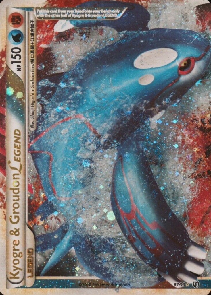 kyogre and groudon legend pokemon card PSA 8 & Top Fighting Water Kyogre & Groudon  Legendary
