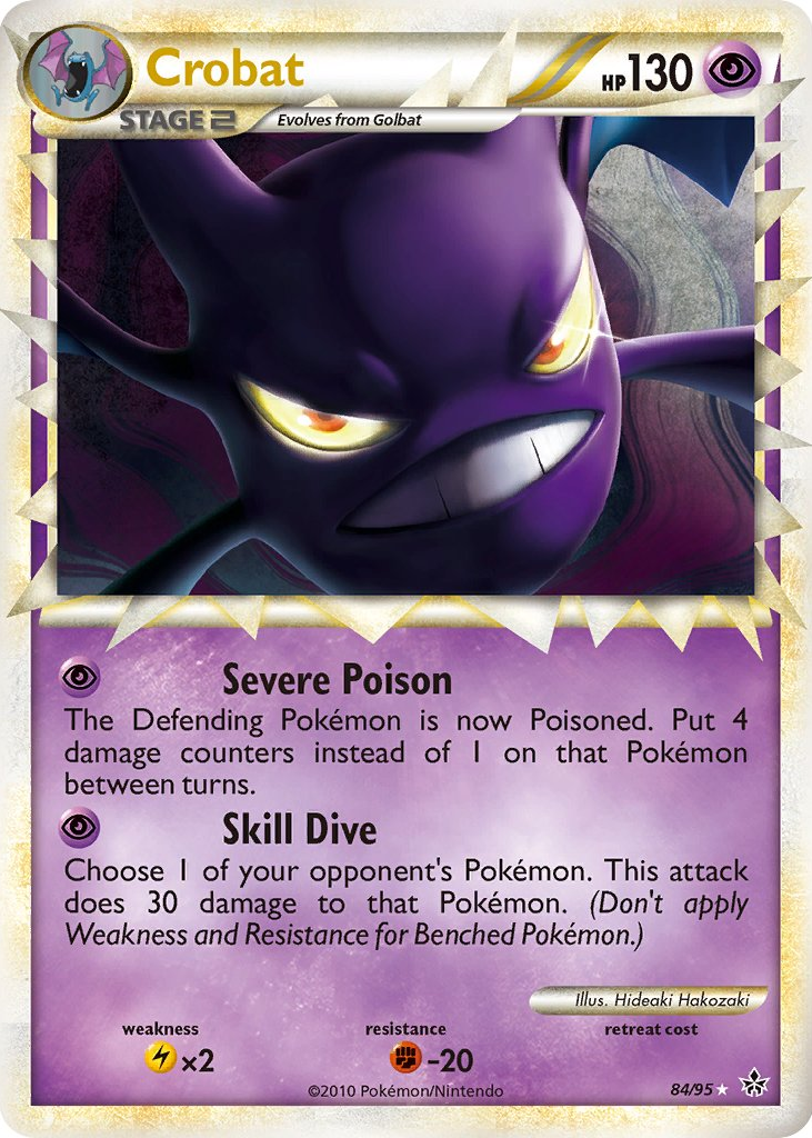 Crobat 2010 HeartGold & SoulSilver: Unleashed #84/95 Holo