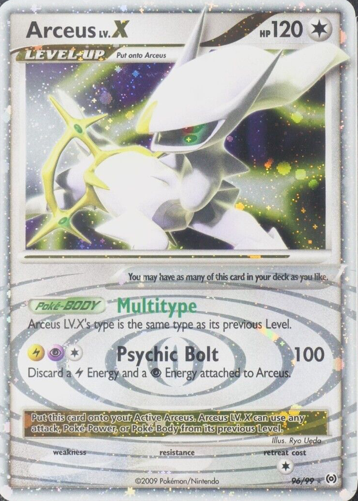 Arceus LV.X 2009 Platinum: Arceus #96/99 Holo Price Guide - Sports Card  Investor